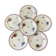 lot de 6 grandes assiettes plates Villeroy & Boch La Louvière fabrication belge en Terre de Fer débu