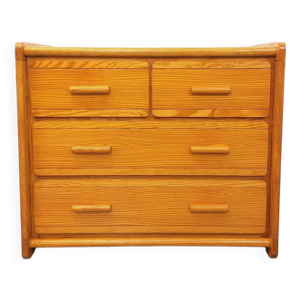 Commode en pin Gautier vintage des années 70 80