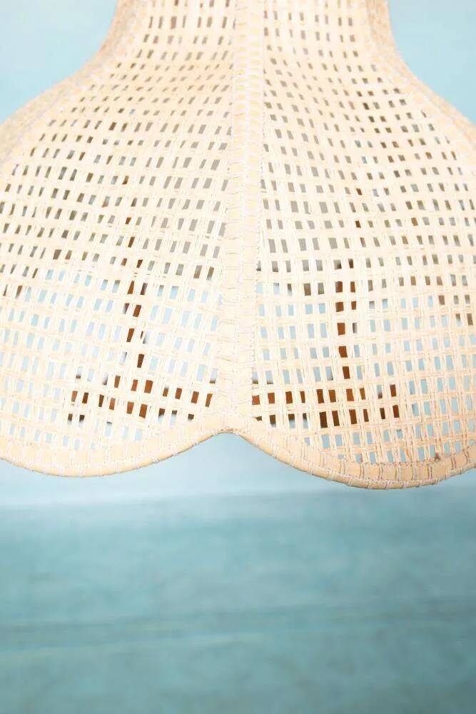 Swedish suspended lamp in bohemian strap.