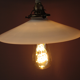 Suspension en opaline blanche