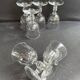 6 Baccarat Clermont 19th century cooked wine glasses
