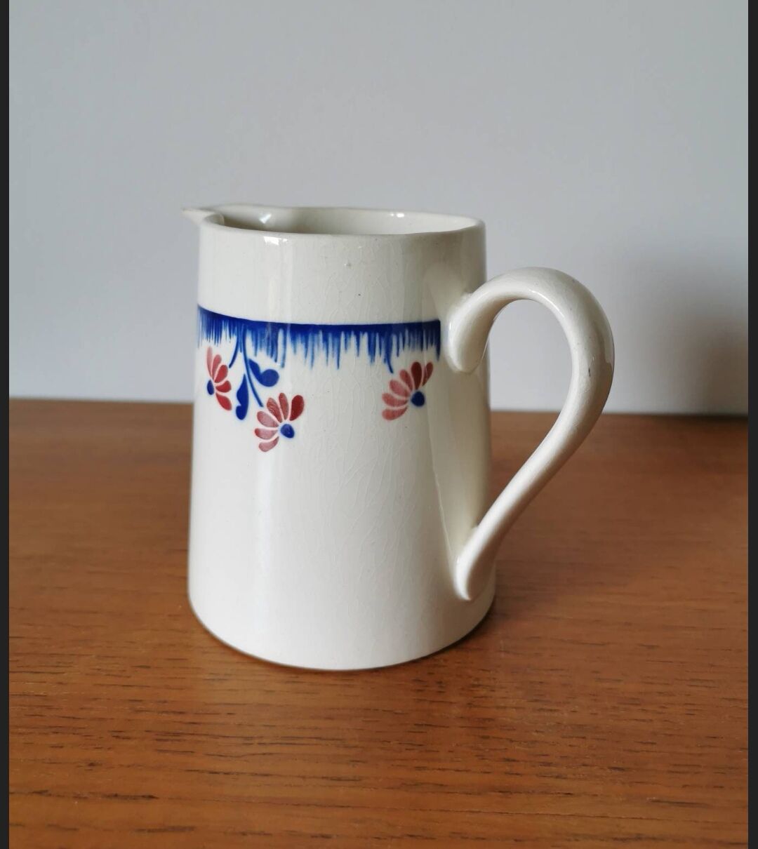 Badonviller earthenware milk jug