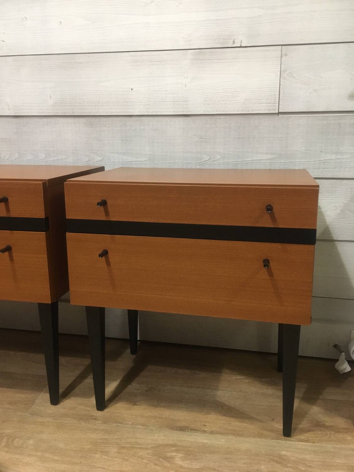 Pair of 60s bedside tables