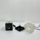Pair of Vintage Cube Lamps – Textured Glass Wall or Ceiling Lights
