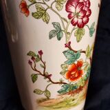 Porcelain peacock vase
