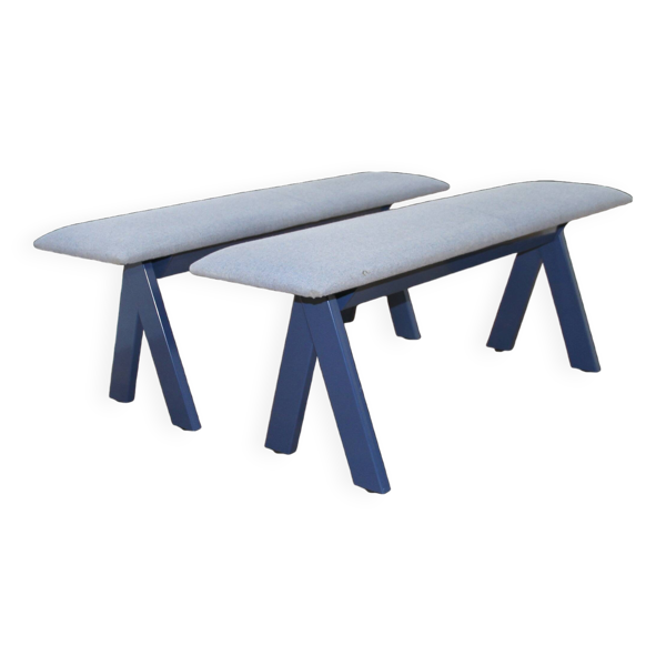 Paire de bancs design Peak Bench, Johanson