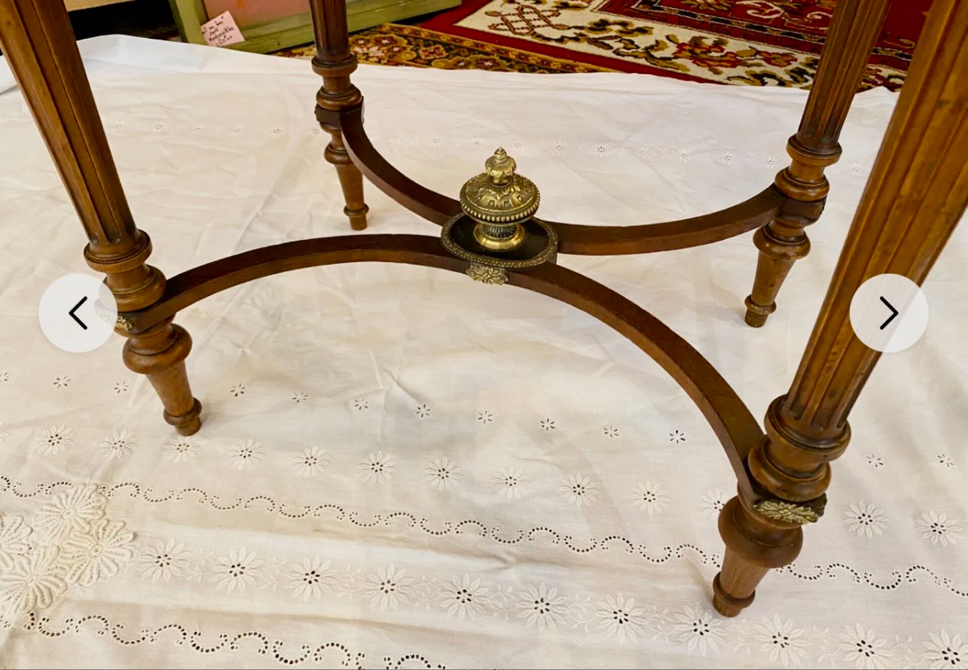 Napoleon III period dressing table (1855) fully inlaid.