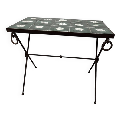 Table d'appoint par Paul Pouchol et Jacques Adnet, entre 1935 et 1955