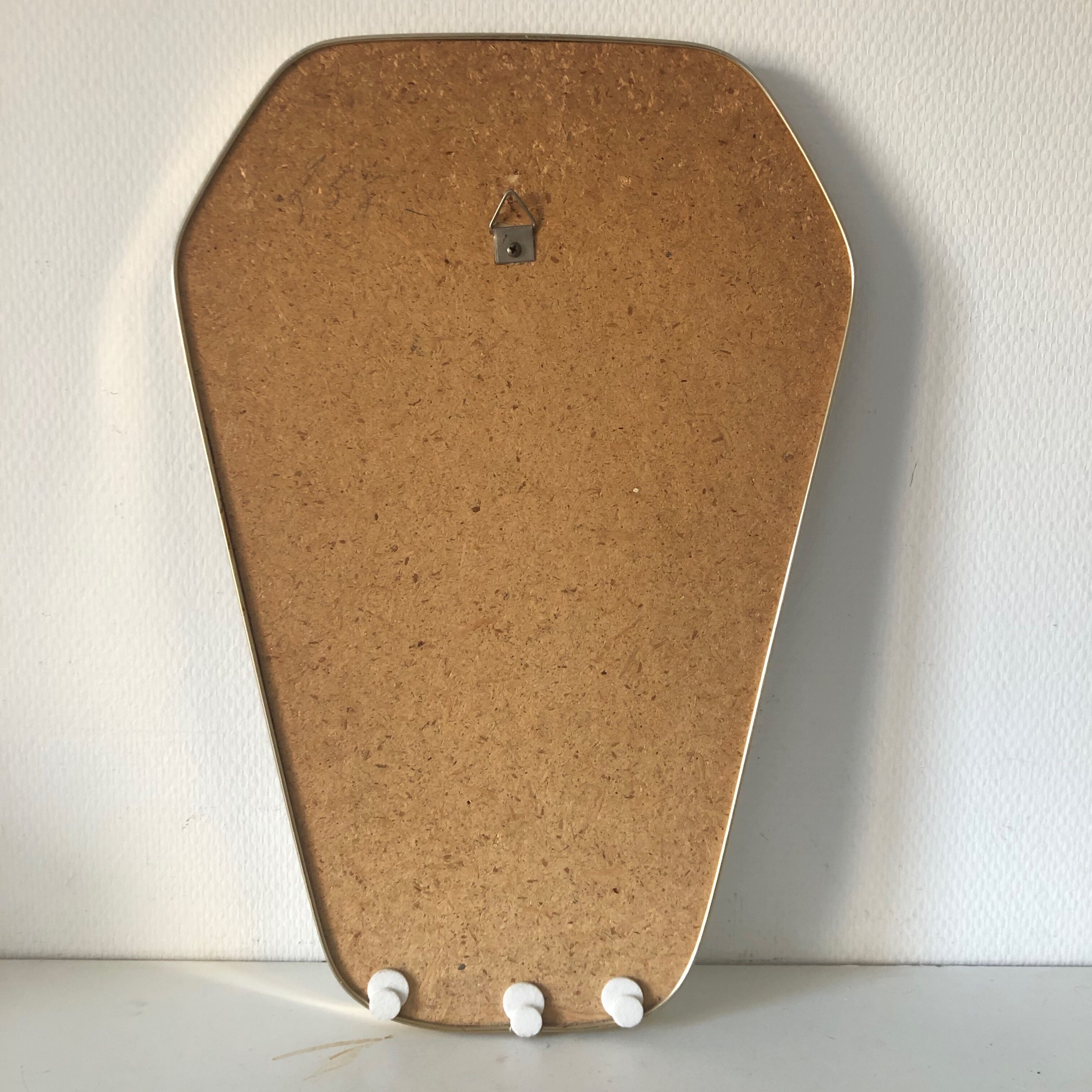 Mirror hexagonal vintage 1960 49x33cm