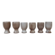 6 stoneware coffee cups from Ratilly / Pierlot