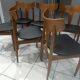 Suite of 6 scandinavian chairs teck Samcom Denmark 1960