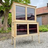 Louis xvi xviii eme century painted wood showcase