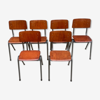 Set of 6 Dutch chairs from the Netherlands