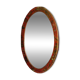 Miroir chinois oval façon cuir