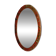Miroir chinois oval façon cuir