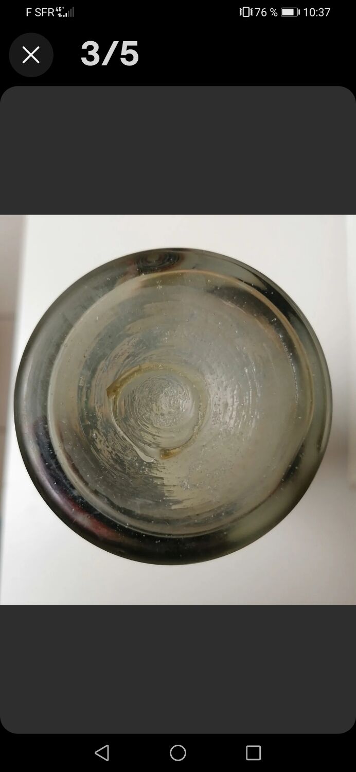Vase roll glass paste Murano original
