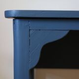 Small desk or vintage dressing table, blue