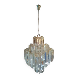 Murano crystal chandelier attributed to Paolo Venini, 1970s.