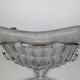 Vintage chrome swivel armchair