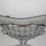 Vintage chrome swivel armchair