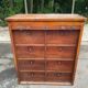 19th century oak notary's folder with curtain