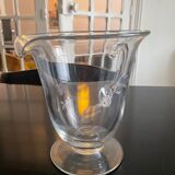 Pitcher made of chiseled glass