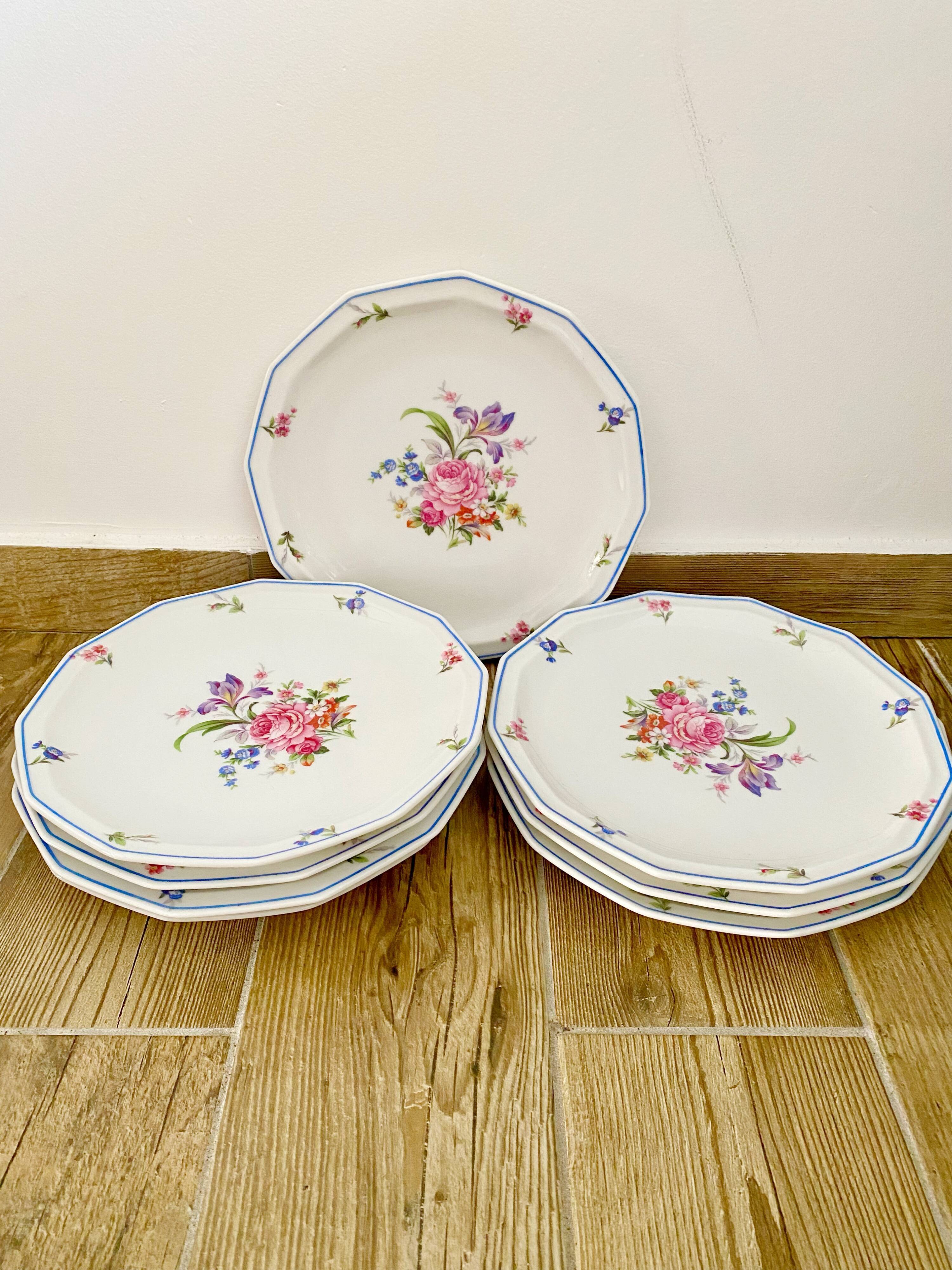Flat plates limoges porcelain