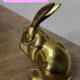 Lapin en laiton