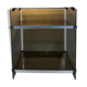Vintage design hifi cabinet – smoked glass