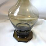Black smoked glass carafe