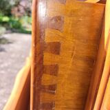 Louis XV style crossbow commode in cherry wood