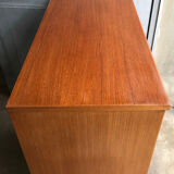 Tall teak chest of drawers from the 1960s