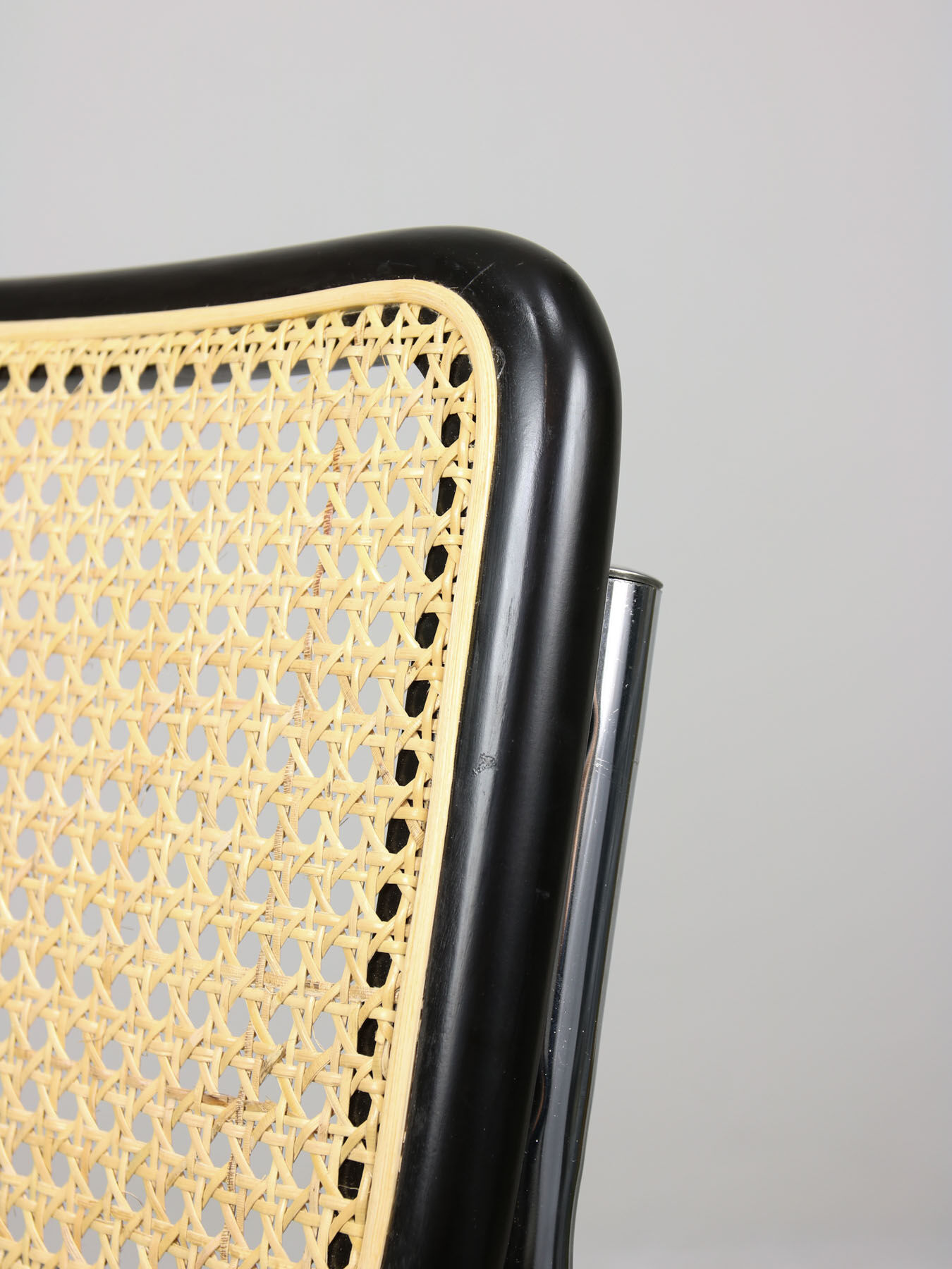 Vintage black B32 Cesca Chair by Marcel Breuer, 80s