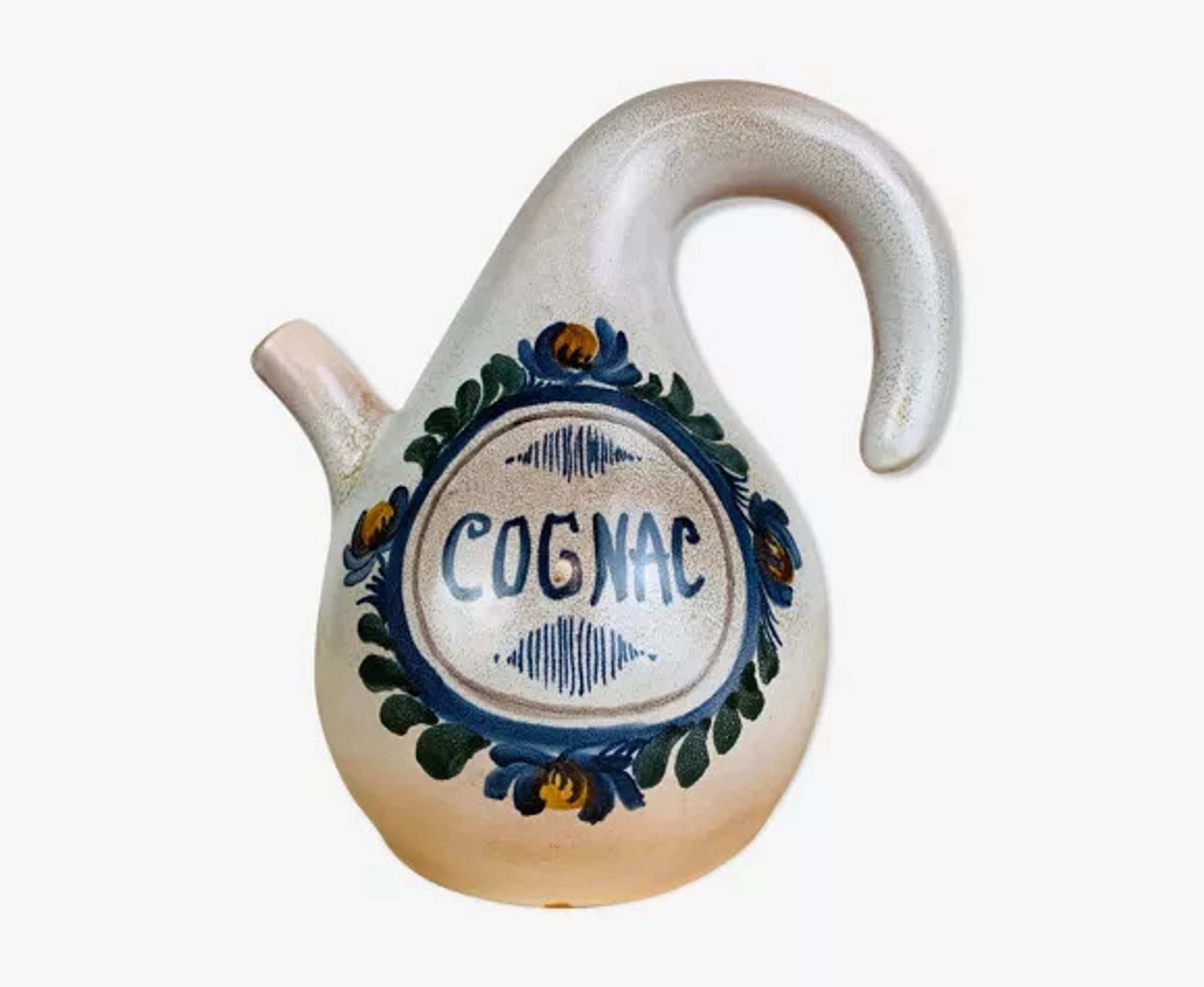 Pichet à cognac de Jean de Lespinasse céramique années 50