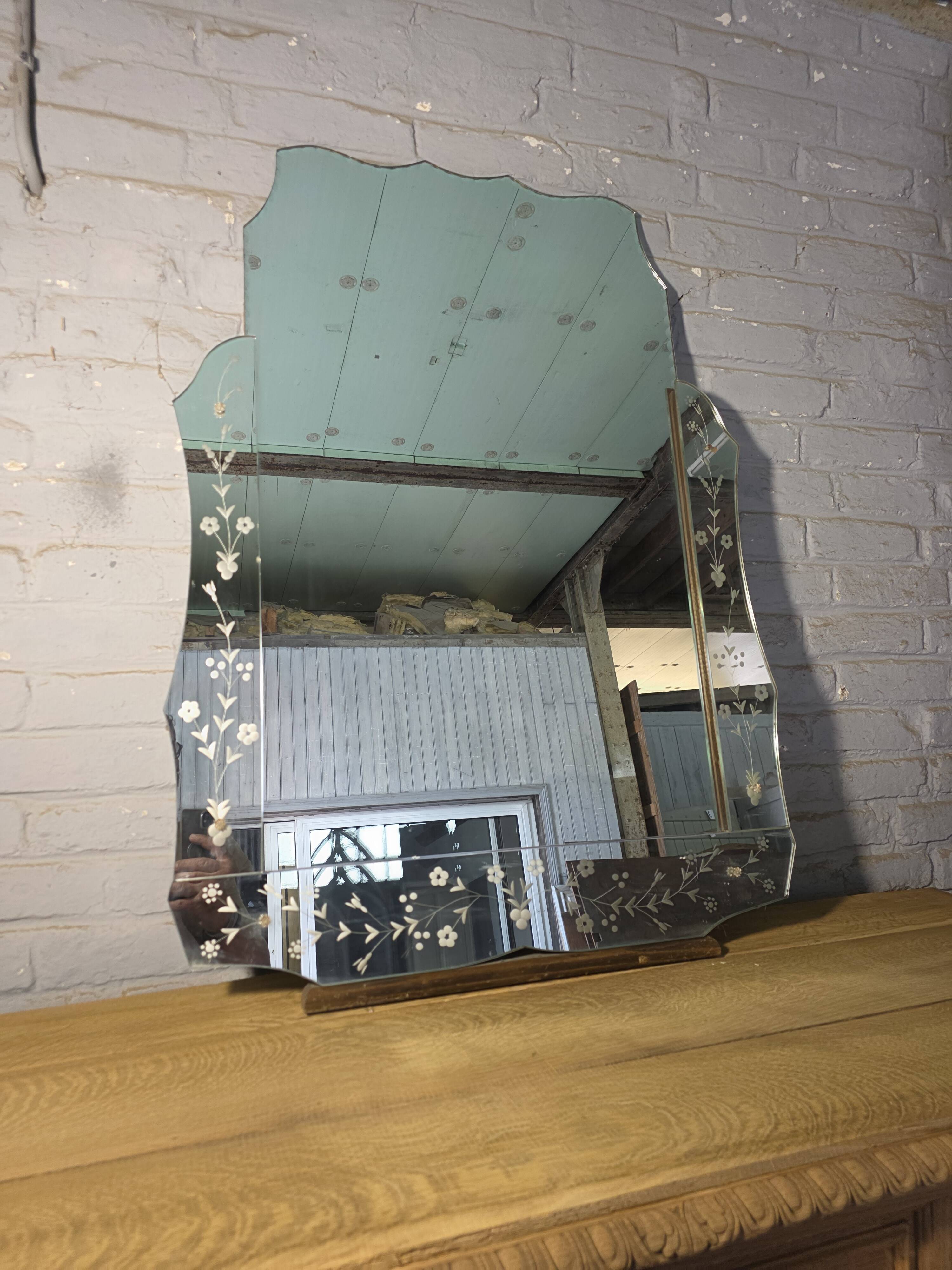 Venetian mirror Art Deco 1930s/40s