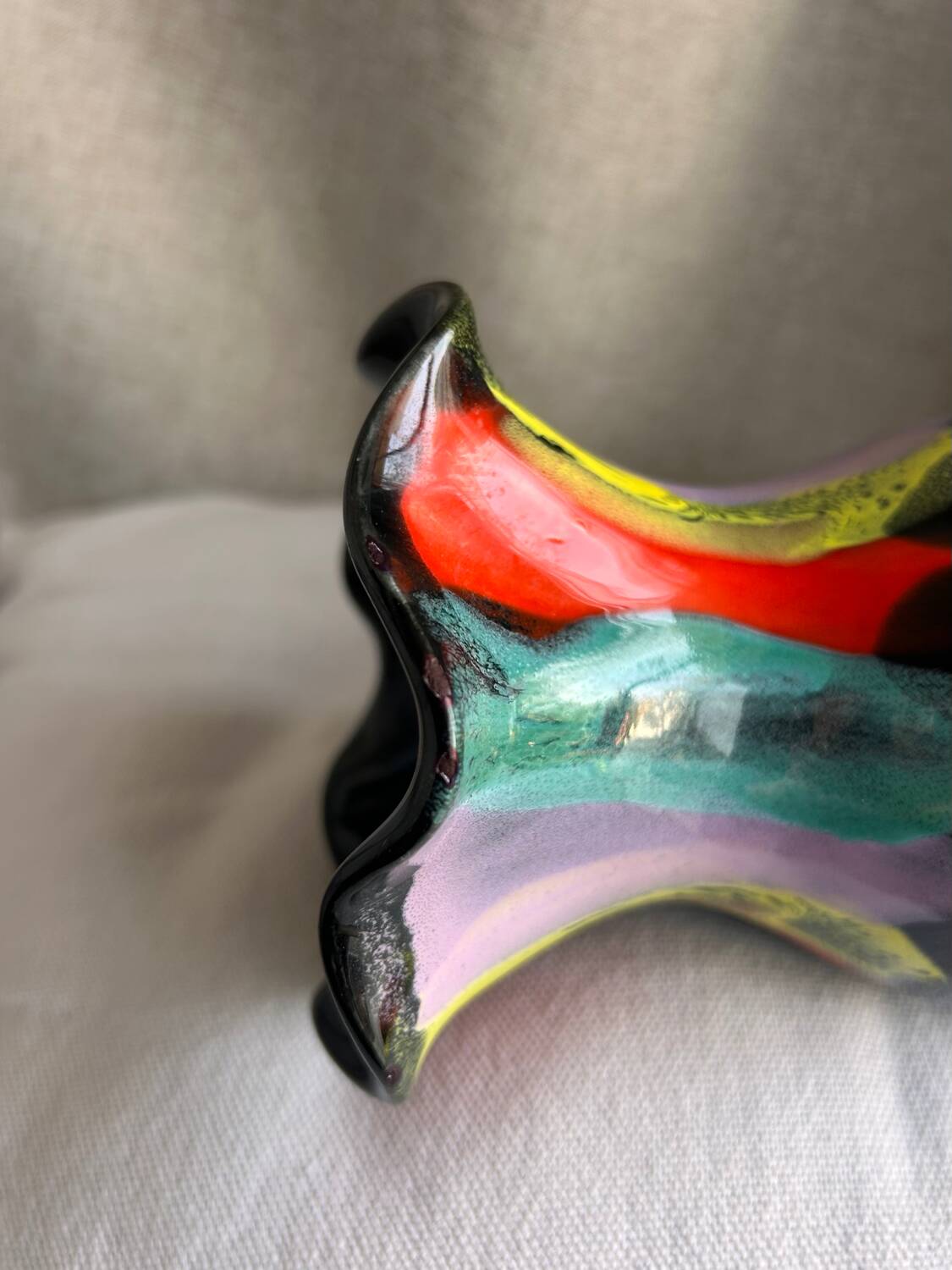 Superb Vintage Vallauris Vase - Psychedelic Decor