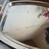 Silver-plated serving dish Quist and its asparagus cradle grid.