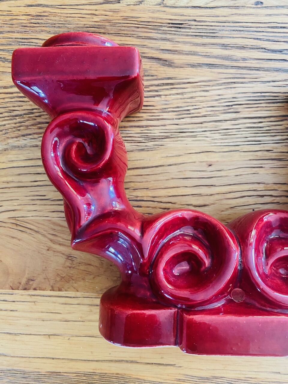 Art Deco ceramic double candle holder