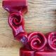 Art Deco ceramic double candle holder