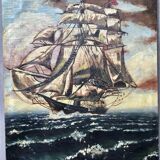 Tableau ancien, Marine début XX siècle