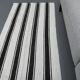 Black and white striped kilim rug 60 x 213 cm