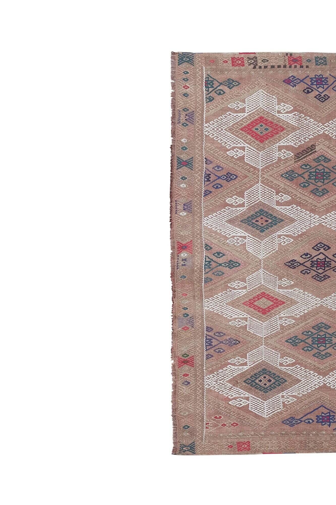 Tapis Kilim turc vintage tissé main