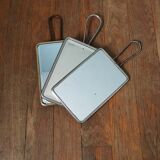 Set 3 barber mirrors 17x11.5