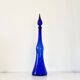 Bouteille, carafe italienne Empoli bleue