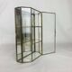 Vitrine miniature laiton verre, étagère