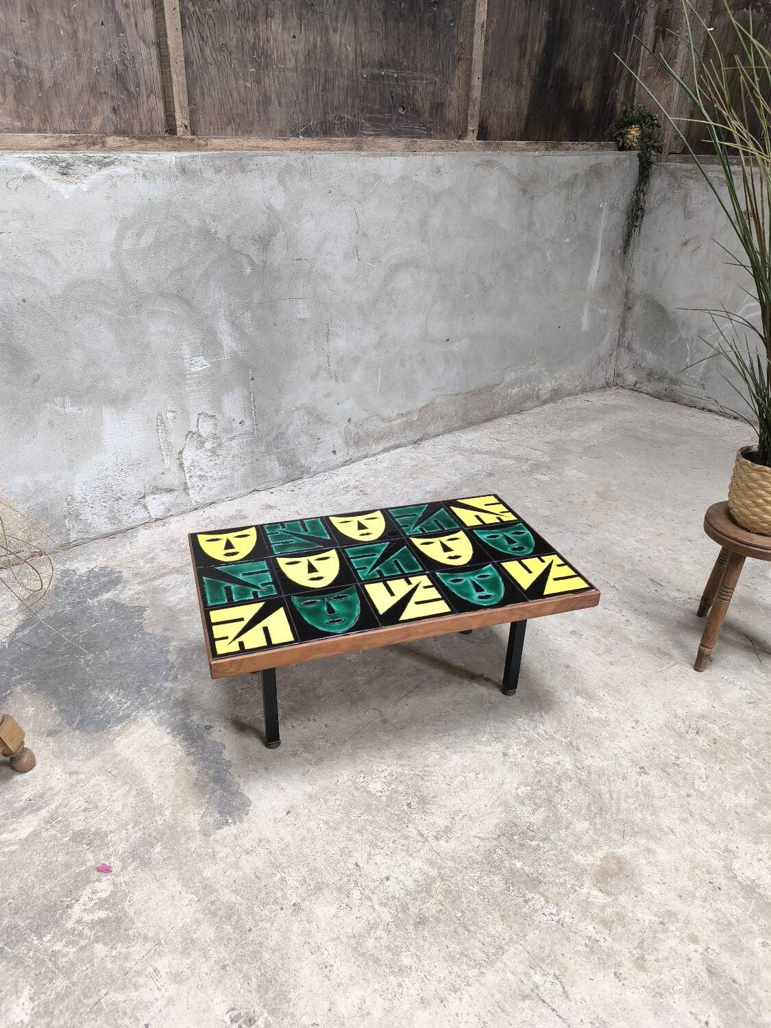 Vintage ceramic coffee table