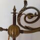 Lampe art nouveau monte et baisse en bronze