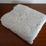 Old crochet tea tablecloth 88 x 88