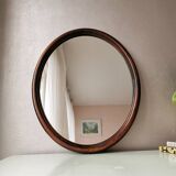 Vintage oval mirror from the 70s 45x35cm