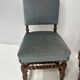 Pair of Louis XIII style twisted oak chairs from the 19th century.